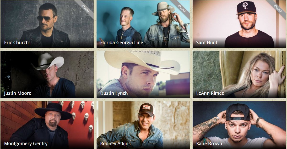 Taste of Country Music Festival, June 8-10, Hunter Mountain
